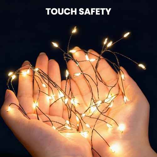 Dailyart Fairy Lights Plug in, 1000 Led Twinkle String Light with Remote 75Ft Waterproof 8 Modes Warm Cluster Lights with Timer for Bedroom Wreath Window Wedding Christmas Tree Decoration,Black Wire