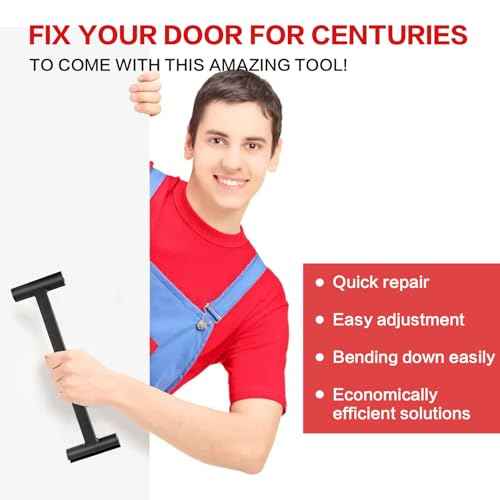 Door Hinge Adjustment Tool - Heavy Weight .134 and .180 Gauge Door Adjustment Tool, Integral Steel Hinge Bender, Hinges Gap Adjusting Wrench | Door Hinges Repair Tool for Standard and Commercial Door