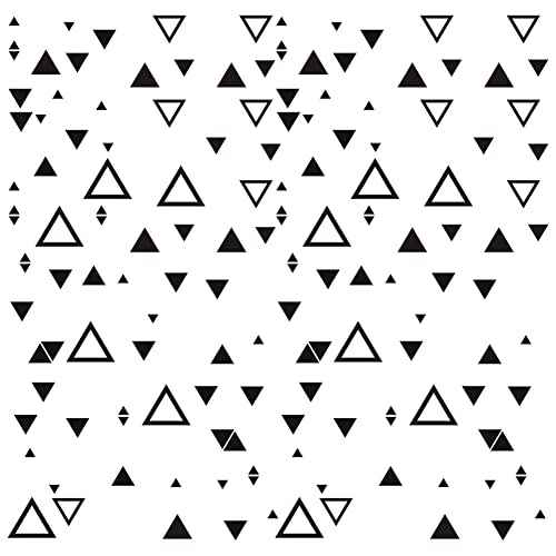 Triangle Wall Sticker Vinyl Decals for Nursery Bedroom Boys or Girls Room Playroom Classroom Living Room Black 126Pcs