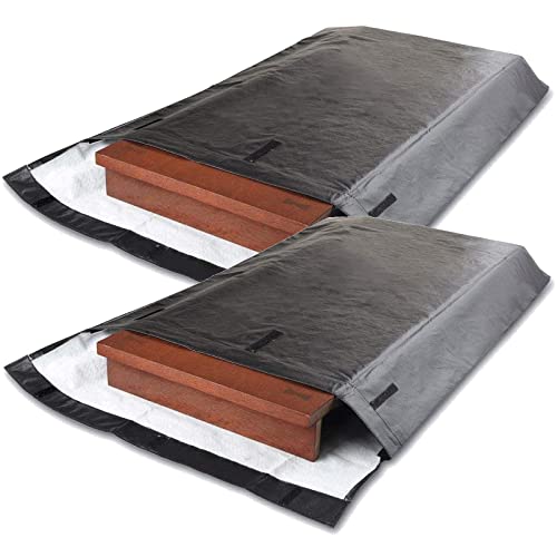 Table Leaf Storage Bag Padded 2 Pack, Heavy Duty Dining Table Leaf Bag, 51'' x 28'' Thick Flannel Backing Dining Table Cover Protector, Scratch Resistant, Fit 50''x 26'' Table Leaves
