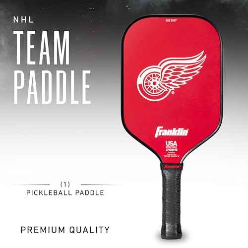 Franklin Sports NHL Team Pickleball Paddles - Official NHL Hockey Team Logo Pickleball Paddles - Signature Series 13MM Pickleball Paddle with MaxGrit - USA Pickleball (USAPA) Approved