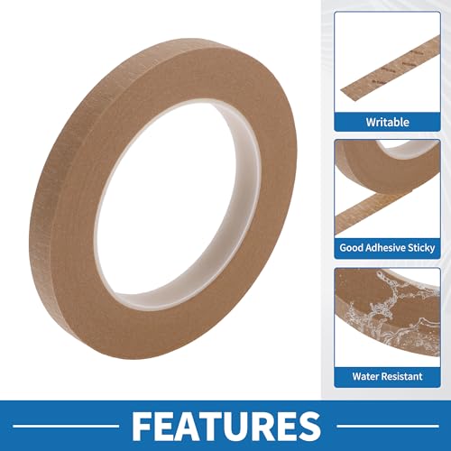 Painters Tape Easy Removal 0.5 Inches x 52.5 Yards Masking Master Tape Brown