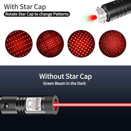 Red Laser Pointer, USB Rechargeable, High-Power Adjustable Beam Laser Pointer, Ideal for Presentations, Teaching, Outdoor Use, and Pet Laser Toys