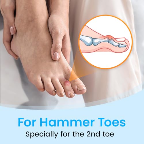 Hammer Toe Straightener Corrector Wrap for Women & Men, Hammer Toe Splint Support - 4 in package