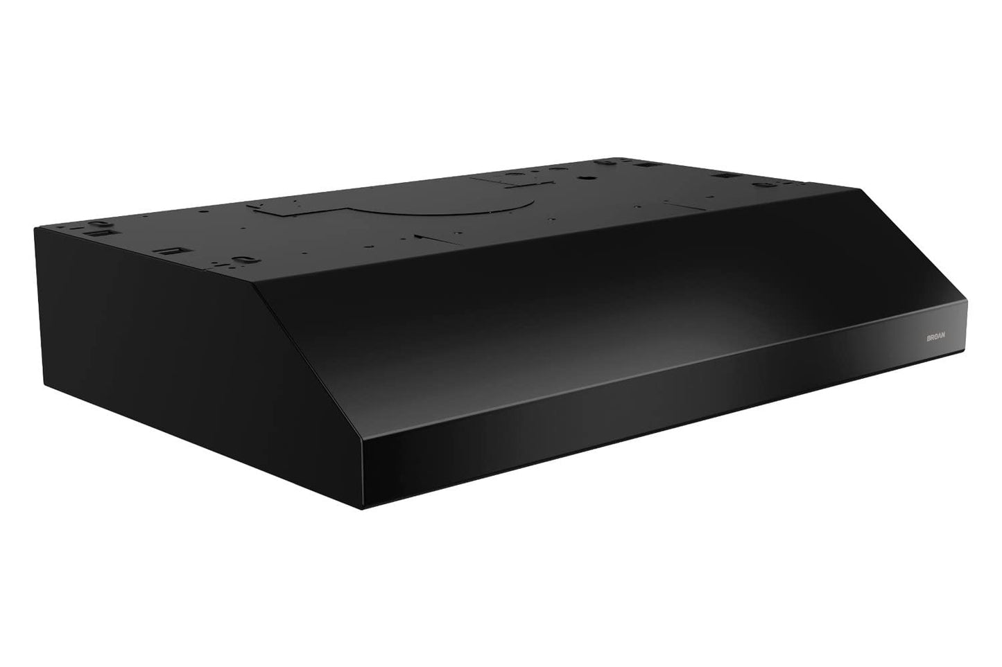Broan-NuTone BCSD136BL Glacier Range Hood with Light, Exhaust Fan for Under Cabinet, Black, 36-inch