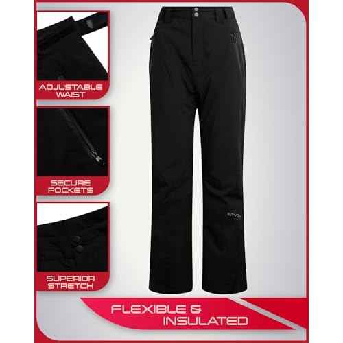 Spyder Women's Snow Pants - Warm Waterproof Insulated Winter Ski and Snowboard Pants - Cozy Thermal Pants for Women (S-XL)