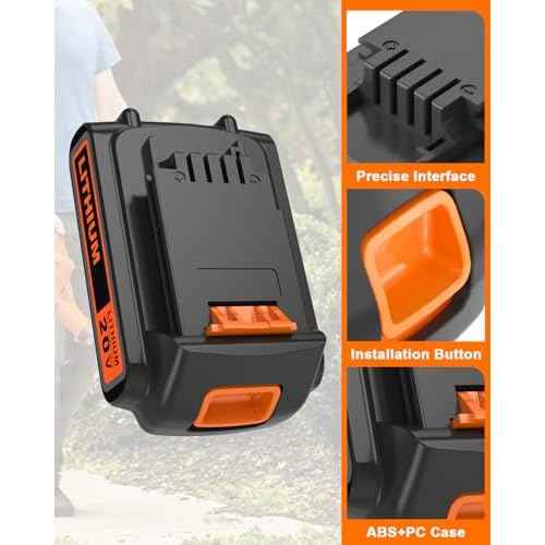 20 Volt MAX 2.0AH Battery Compatible with Black and Decker 20v Lithium Battery lbxr20 lbxr2020 LBXR2520 LB2X4020£¬Compatible with All Black and Decker 20V Power+ Tools LDX120C LST300