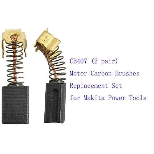 CB407 Motor Carbon Brushes Replacement Set for Makita Power Tools, Jig Saw, Rotary Drill, Drill, Hammer Drill, Electric Screwdriver, Sander, Rotary Hammer (2 pair)