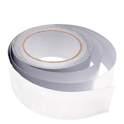 2" Fiber-Glass Cloth Tape Roll, 2 inches x 65 Yards Self-Adhesive Silver Duct Heat Reflective Tape, Insulation Resistant High Temperature HVAC Tape, Metal Repair, Patching Hot Cold Air