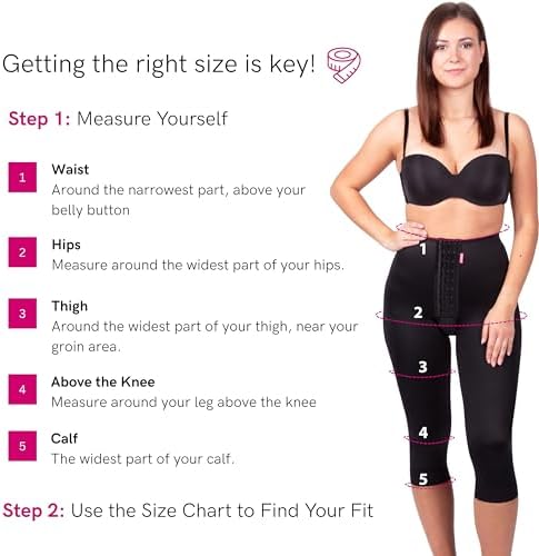 LIPOELASTIC TD Variant Post-Operative Compression Garment – Ideal for Liposuction of Tummy, HIPS, Thighs, Buttocks & Knees