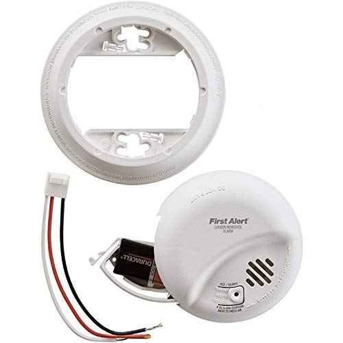 First Alert BRK Carbon Monoxide Detector, Hardwired Alarm with Battery Backup, CO5120BN, White