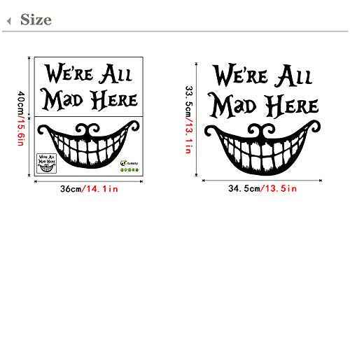 Halloween ¡®Smiling Face¡¯ Thriller Wall Decals Cool Wall Sticker for Bedroom Living Room Home Decoration Party Wall Art Decor