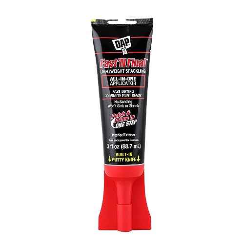 DAP Fast 'N Final Lightweight Spackling All-in-One Applicator, White, 3 Oz (7079812321)