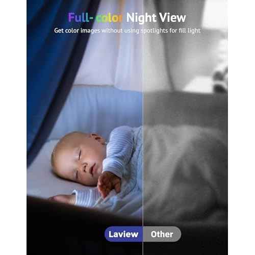 LaView 4MP 2K Cameras for Home Security Indoor, 5G& 2.4GHz Home Security Camera for Baby/Elder/Pet/Nanny,US Cloud Service,Compatible with Alexa iOS & Android