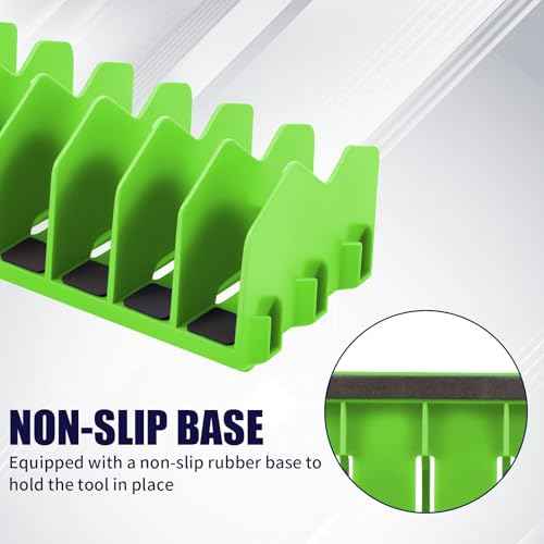 Plier Rack, 4 Pack Tool Drawer Organizer with Non-Slip Rubber Base, 10 Slot Pliers Tool Organizers for Toolboxes