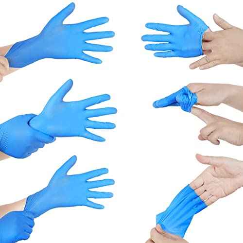 Basic Medical Synmax Vinyl Exam Gloves - Latex-Free & Powder-Free - X-Large, BMPF-3004(Case of 1,000),Blue