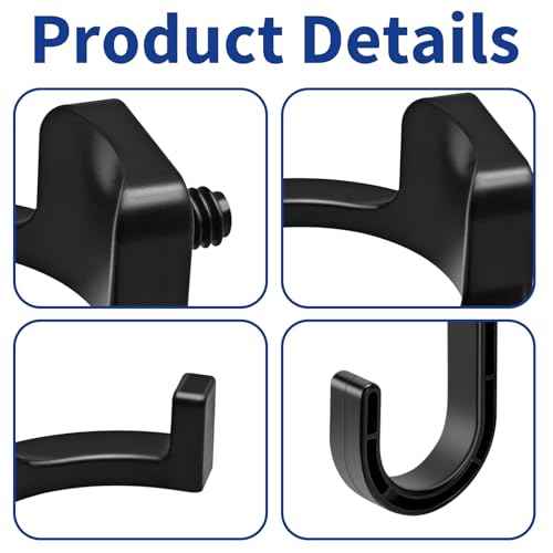 6Pcs Storage Shed Hooks for Suncast/Craftsman, J-Shape and U-Shape Suncast Shed Accessories, Premium ABS Garden Garage Storage Organization, Shed Shelves for Hanging Shed Organization Supplies