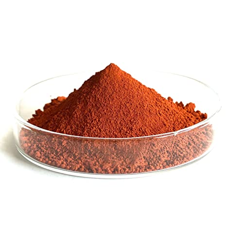 T-MILES Orange Iron Oxide, 500g Orange Iron Oxide Mineral Pigment,Pigments for Artistic and Decorative Painting, Concrete, Clay, Lime, Plaster, Masonry and Paint Products