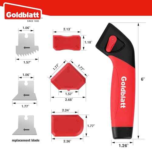 Goldblatt Caulk Remover Tool, Grout Removal Tool, Caulking Tool, Silicone Caulking Tool Kit, Sealant Finishing Tools for Sink Joint Bathroom Kitchen Floor