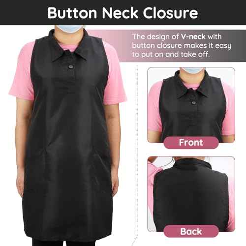Segbeauty Hairdresser Apron, Professional Salon SPA Hair Stylist Vest Cosmetology Apron Pet Groomer Work Clothes