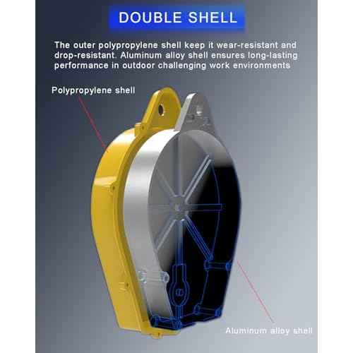 23FT RTOVZON Self Retracting Lifeline, Fall Arrest Fall Protection Dual Alloy Steel Hook Steel Wire Rope Heavy Duty Retractable Lanyard, Roofing Lifeline, SRL, Safety Lanyard