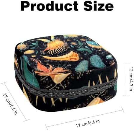 Sea Slug Sanitary Napkin Storage Bag, Tampons Collect Holder Purse, First Period Kit for Girls Women, Pad Bag for Period for School