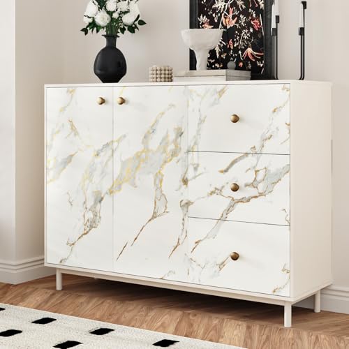 White Gold Marble Contact Paper for Countertops Waterproof White Marble Wallpaper Peel and Stick Removable Countertop Contact Paper for Kitchen Table Cabinets Matte Granite Wallpaper 15.8"x80"