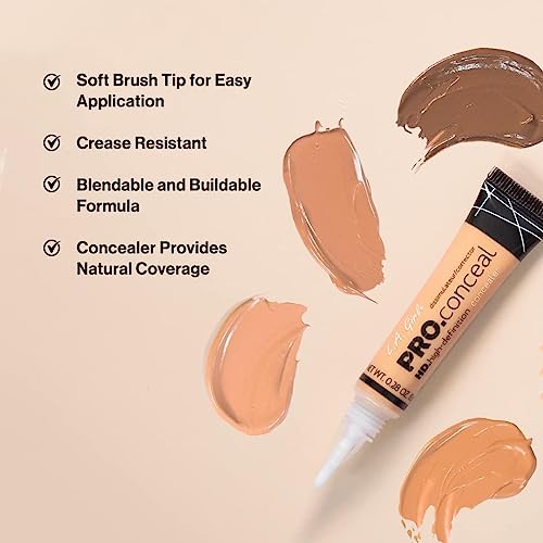 L.A. Girl HD Pro.Conceal, Tawny GC959 (Pack of 3)