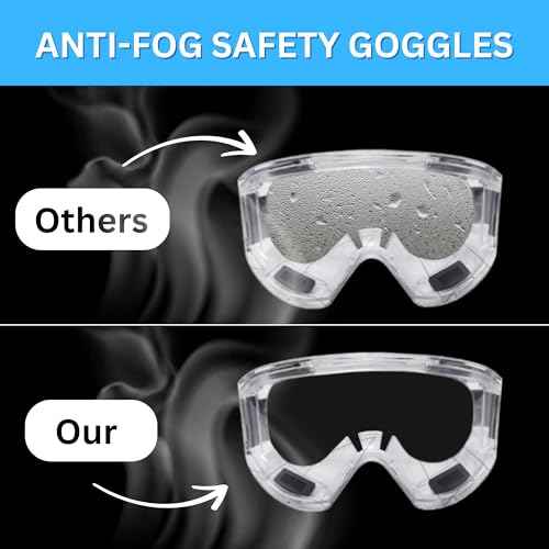 Hazmat Paint Suit Plus Full Face Respirator Mask And Anti Fog Protection Goggles Full Body Suit Production 6 Sizes