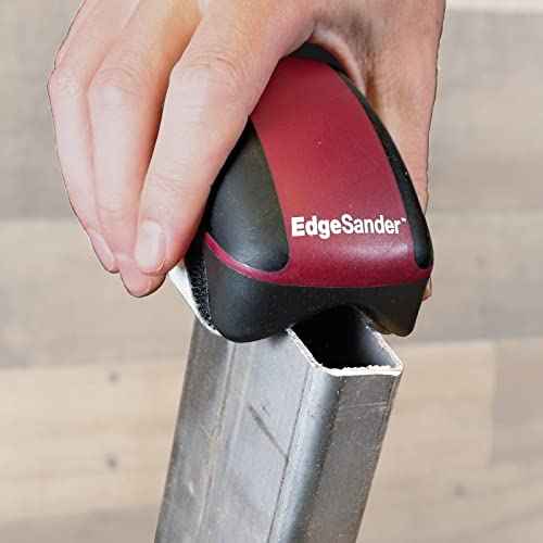 Milescraft 1621 Edge Sander - Dual Edge Sanding Tool ? V-Groove Sands both Edges Simultaneously on Boards from ¨ù to 1-1/2 in. - Saves Time - Uses any 5 in. Hook and Loop Sanding Disk