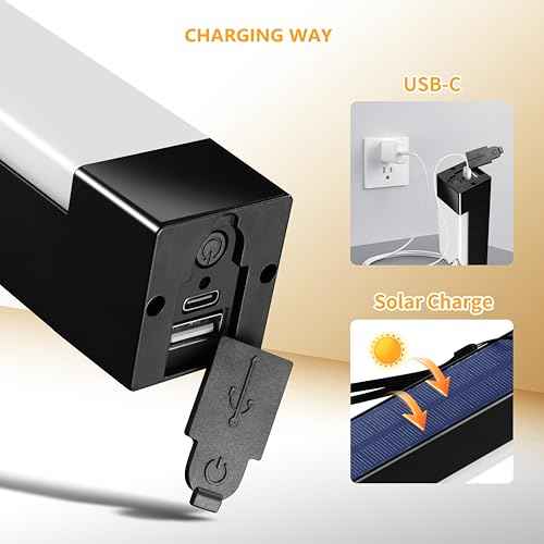 Phonar Solar Rechargeable Hiking Lantern, Camping Lantern for Power Outages,Up to 1500LM Camping Flashlight,Long Hours Life,4 Modes,Fit for Camping,Hiking,Fishing,Hurricane