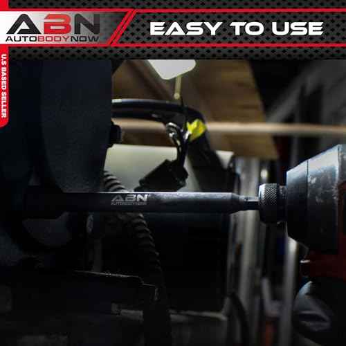 ABN 7/16 IN Impact Nut Driver Tool - SAE 6 IN Long Shank Nut Driver Bits Magnetic Tip Sockets, 1/4 IN Hex Shank