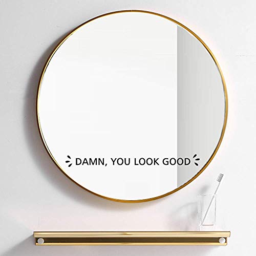 Damn You Look Good Vinyl Mirror Decal Mirror Motivation Decor Positive Affirmation Glass Vinyl Decal 13x1.3inch