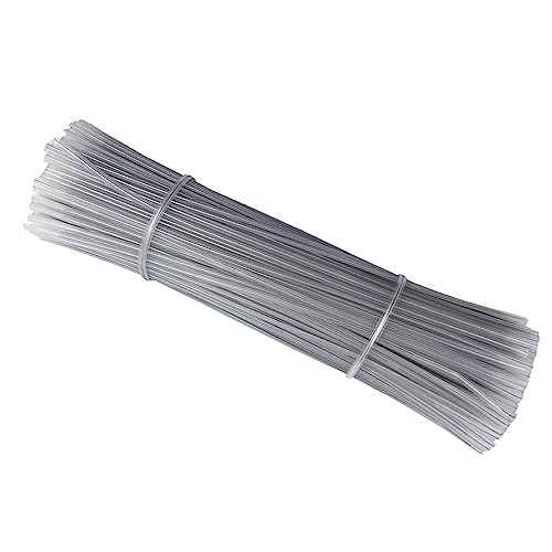 500 Pack 6 Inch Clear Plastic Twist Ties - Reusable Twisty Ties for Cords, Garbage Bags, Gardening and More - Durable, Flexible and Coated for Long-Lasting Use