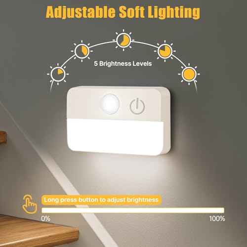16 Pack Motion Sensor Stair Lights for Indoor, Wireless RGB Battery Operated Night Light, Led Stick On Hallway Closet Under Cabinet Stairway Automatic Lamp for Bedroom Kitchen Bathroom