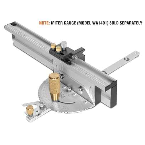 WEN 18-Inch Premium Aluminum Miter Gauge Fence with Flip-down (WA1402)