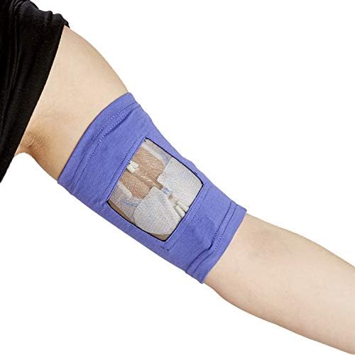 Care+Wear PICC Line Cover – Ultra-Grip PICC Line Sleeve for Upper or Lower Arm with Mesh Viewing Window, Provides Improved Comfort and Security for PICC Line Coverage