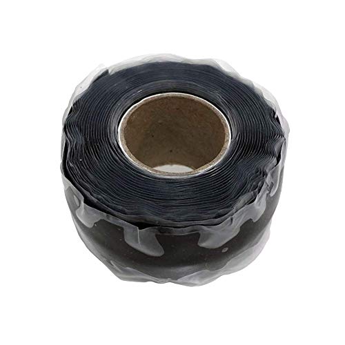 Prestige Import Group Extreme Ultra Bond Self-Fusing Silicone Rubber Insulating & Repair Tape - 1 Inch Width x 10 Feet Length - 1 Roll - Color: Black