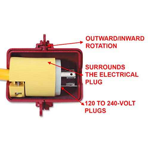 Master Lock 488 Lockout Tagout Electrical Plug Lockout, 220-550 Volts