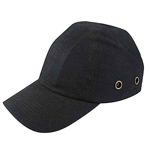 Baseball Bump Cap, Safety Hard Hat Style Comfortable Lightweight Head Protection Cap Adjustable Four Vents Protective Hat for Men Women