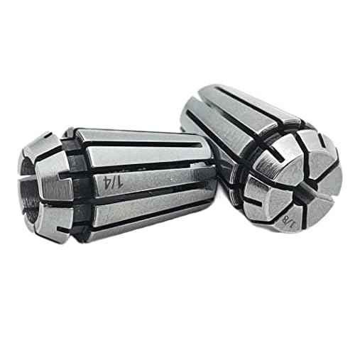 Er11 Collet Set, 1/8" and 1/4 inch Router Collet Chuck for CNC Engraving Machine & Milling Lathe Tool (ER11 1/4 1/8 inch£©