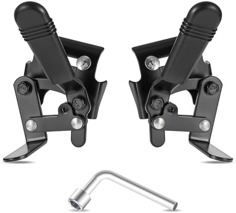 Heavy Duty Wheelchair Brakes Wheel Locks, Wheelchair Brake, Drive Wheelchair Parts, Transport Chair Brake, Universal Brake Replacement Parts for 7/8" Tubing, Side Mount Bolt on Style(1 Pair)