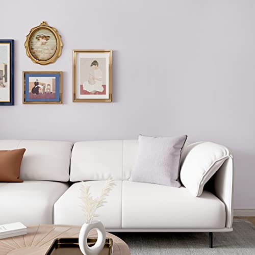 WESTICK Light Purple Wallpaper Solid Color Purple Contact Paper Self Adhesive Removable Viole Peel and Stick Wallpaper for Girls Bedroom Accent Walls Cabinets Dresser Lavender Wallpapers 15.8"x80"