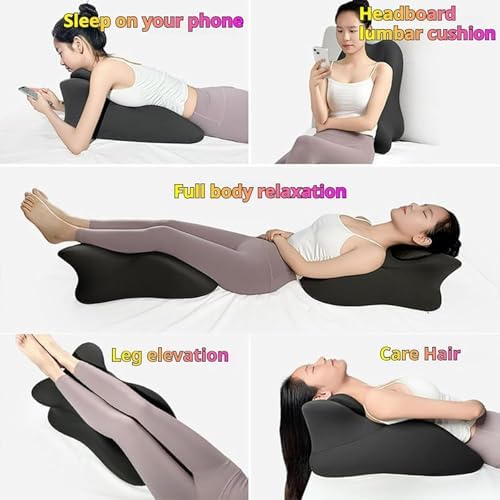 Spark Pillow, 2025 New Chiro Monk Couple Pillow, Pillows Memory Foam, Recovers After Impact, 27° Angle Perfect Position, Ergonomic Posture Support for Spinal, Multi-Functional Bed Pillow (Black)