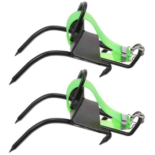 GANAZONO Tree Climbing Spike Set Safety Adjustable Belt Lanyard Rope Belt 2 Gears
