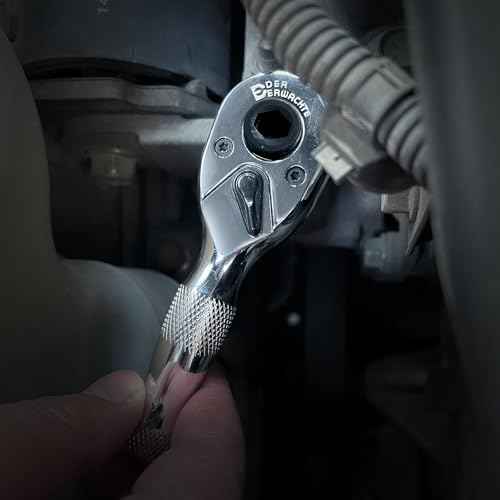 1/4-Inch Stubby Ratchet Wrench, Socket&Bit Driver, 72-Tooth, Chrome Alloy Made, Chrome Plated Finish