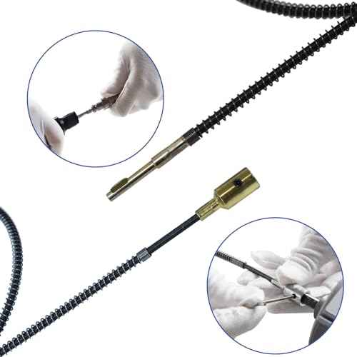 Inner Flex Shaft Cable, 1pc Internal Flexible Shaft Core Attachment with Spring for Hanging Grinder Power Carver Rotary Tool Replacement Accessories