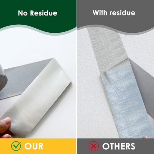Duct Tape Heavy Duty Waterproof, Sliver Duct Tape 1.88 Inch X 90 Ft, Strong Adhesive for Indoor Outdoor Tear by Hand, 1 Pack