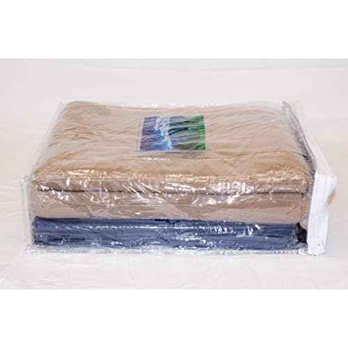 10-Pack Clear Vinyl Zippered Storage Bags 12 x 15 x 4 Inch