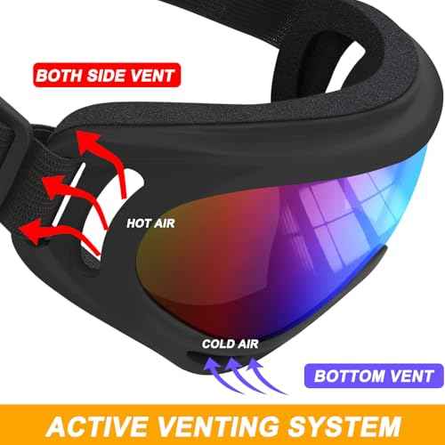OXG 2 Pack Motorcycle Goggles with 2 Neck Gaiters, UV400 Protection Dirt Bike Motorbike Motocross ATV Skiing Goggles